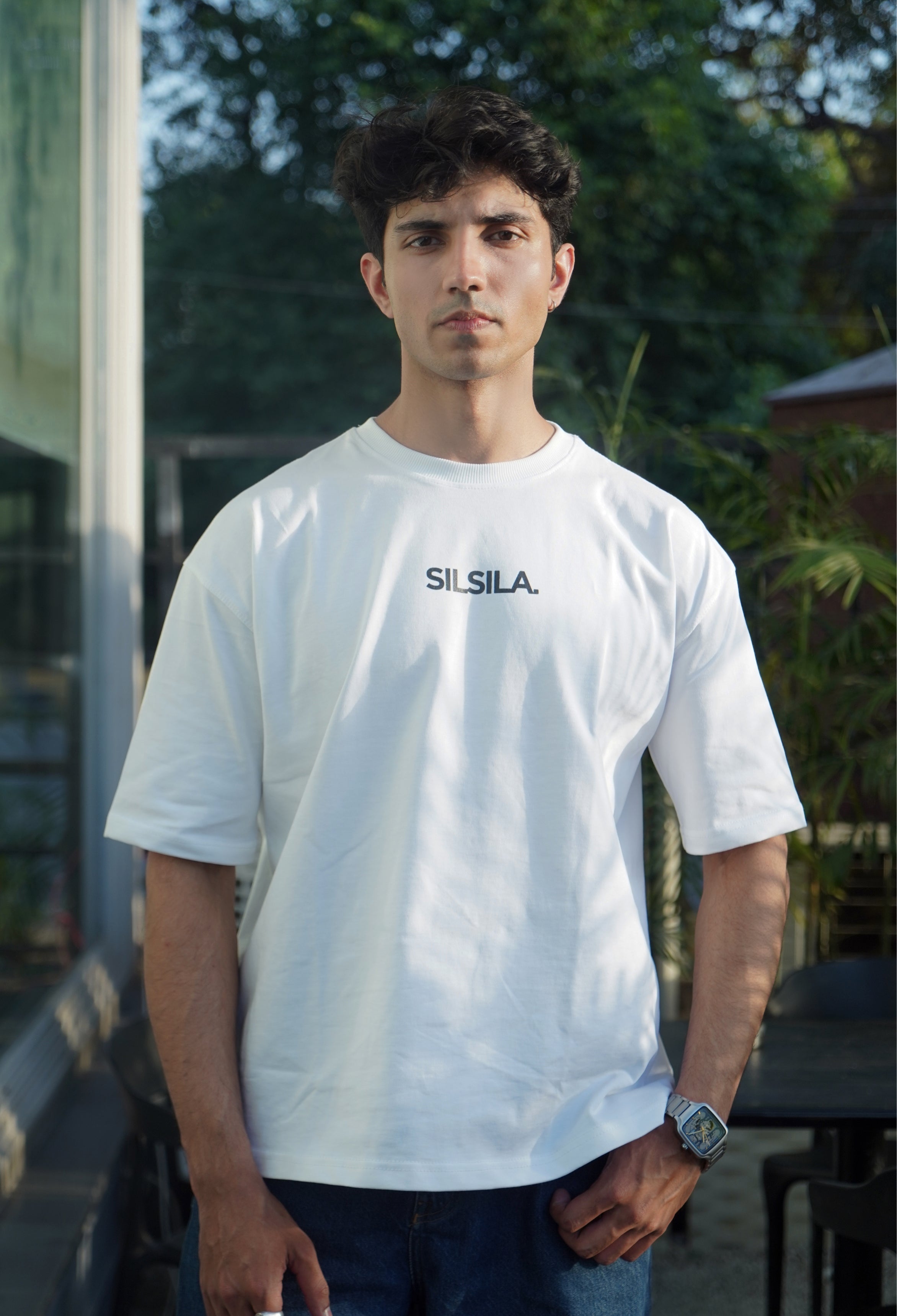 Silsila Oversized White Tee
