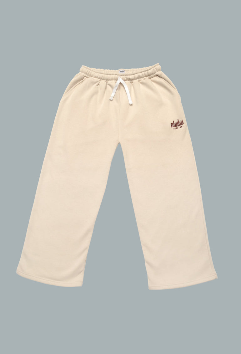 Beige Premium Baggy Joggers