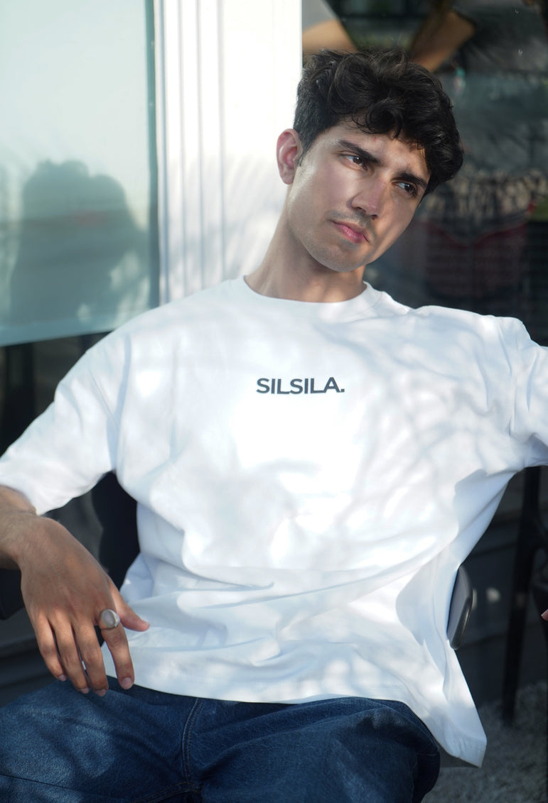 Silsila Oversized White Tee