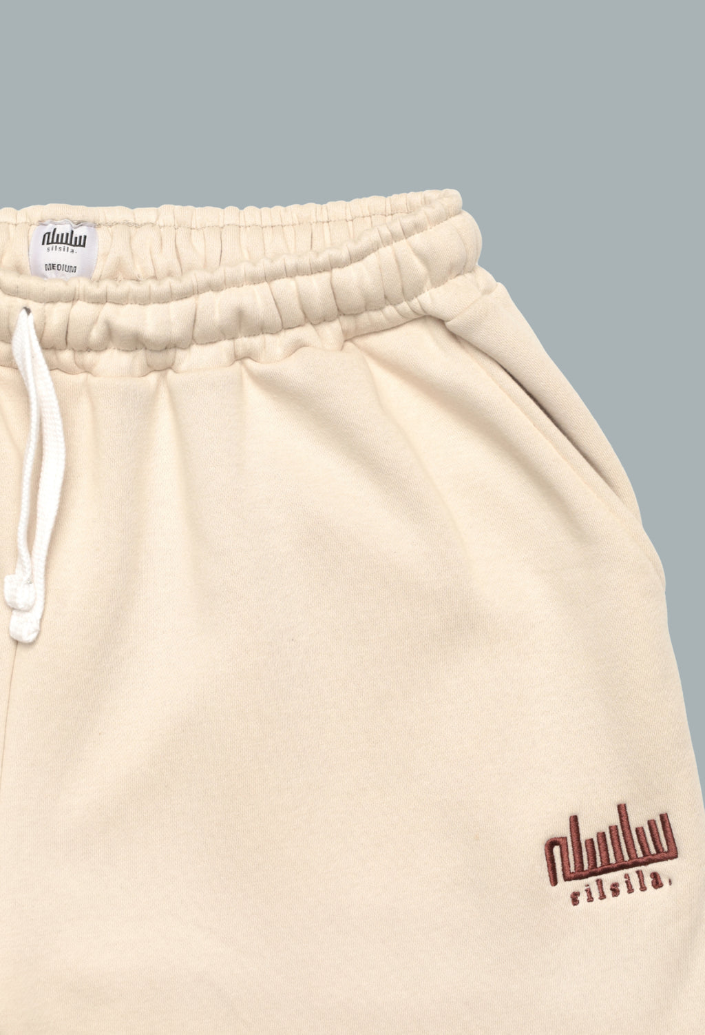 Beige Premium Baggy Joggers