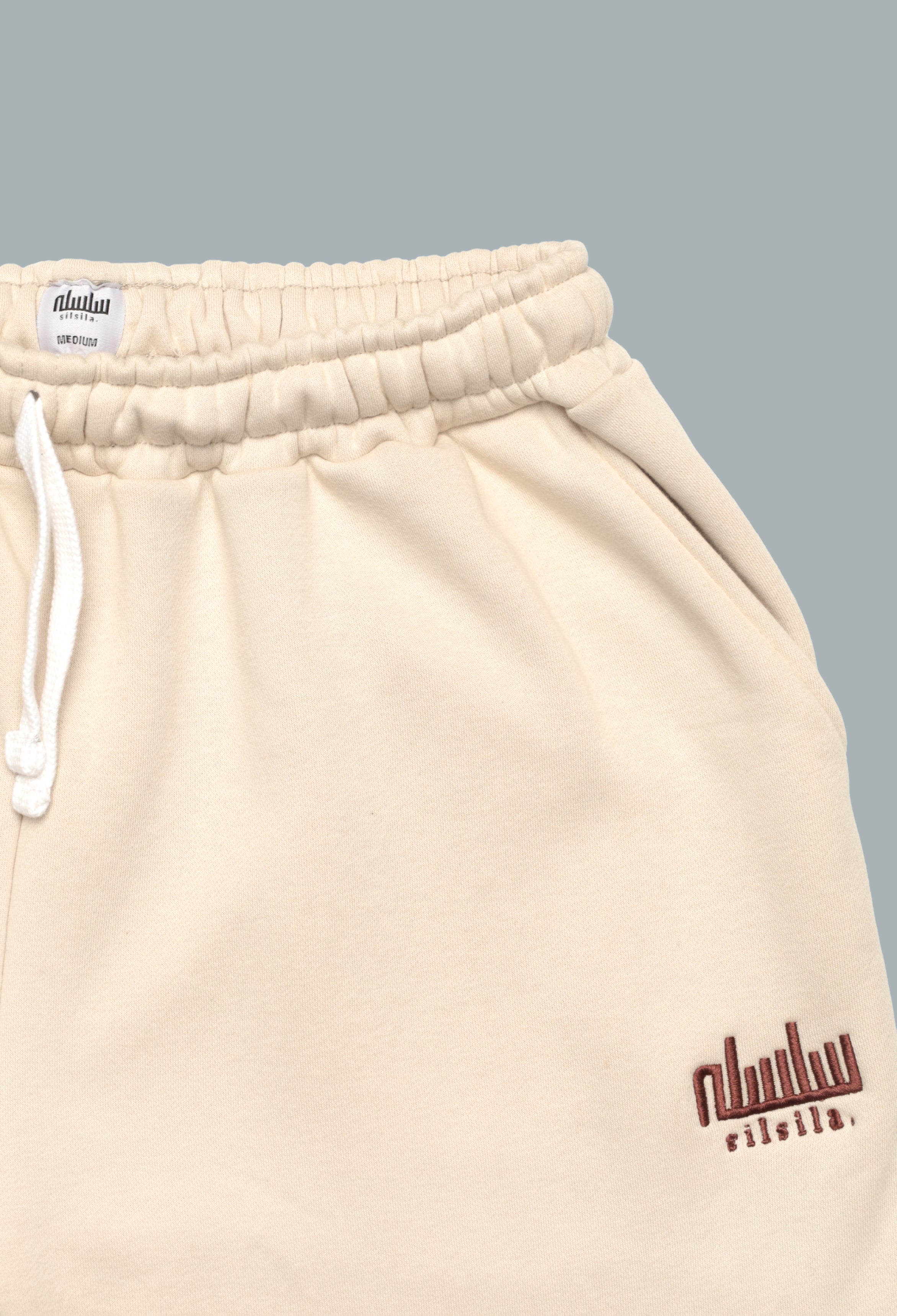 Beige Premium Baggy Joggers