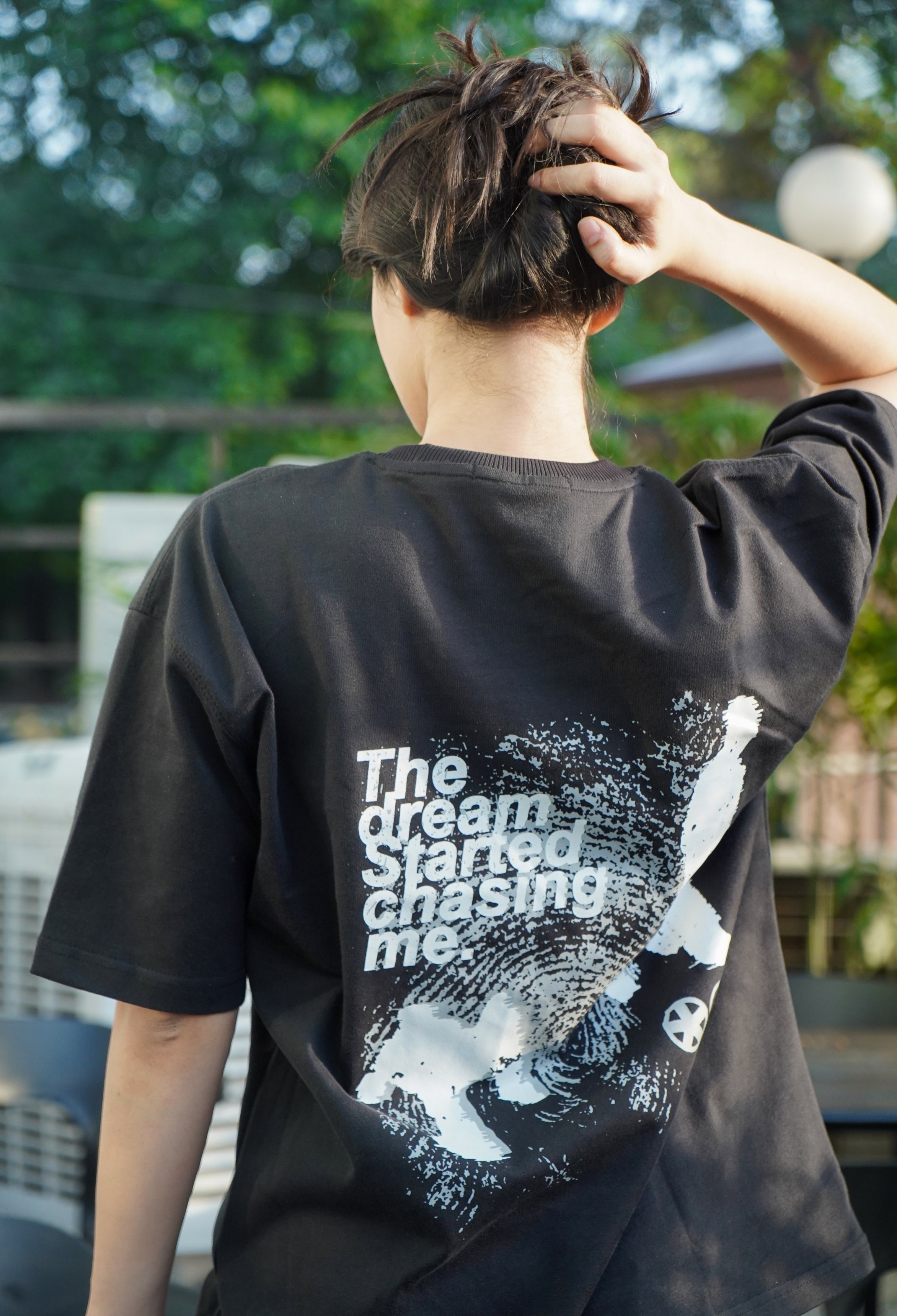 Silsila Black Oversized Tee