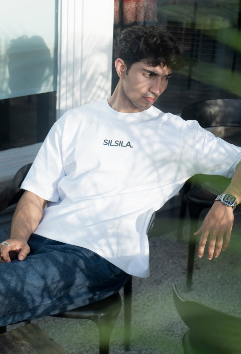 Silsila Oversized White Tee