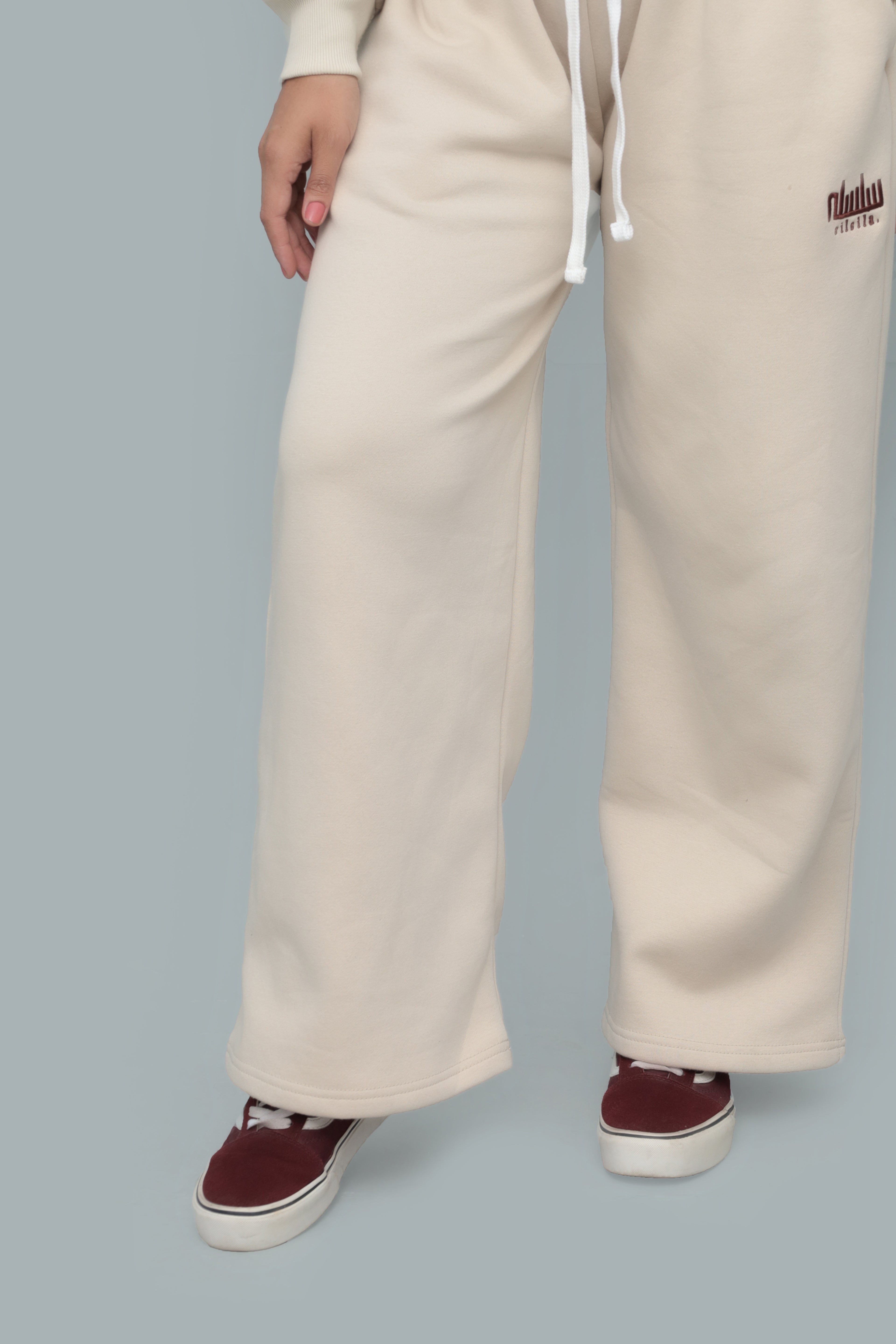 Beige Premium Baggy Joggers