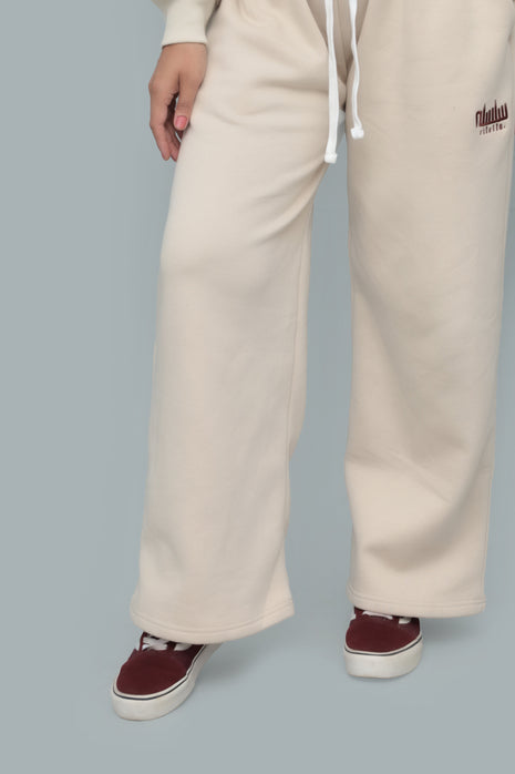 Beige Premium Baggy Joggers