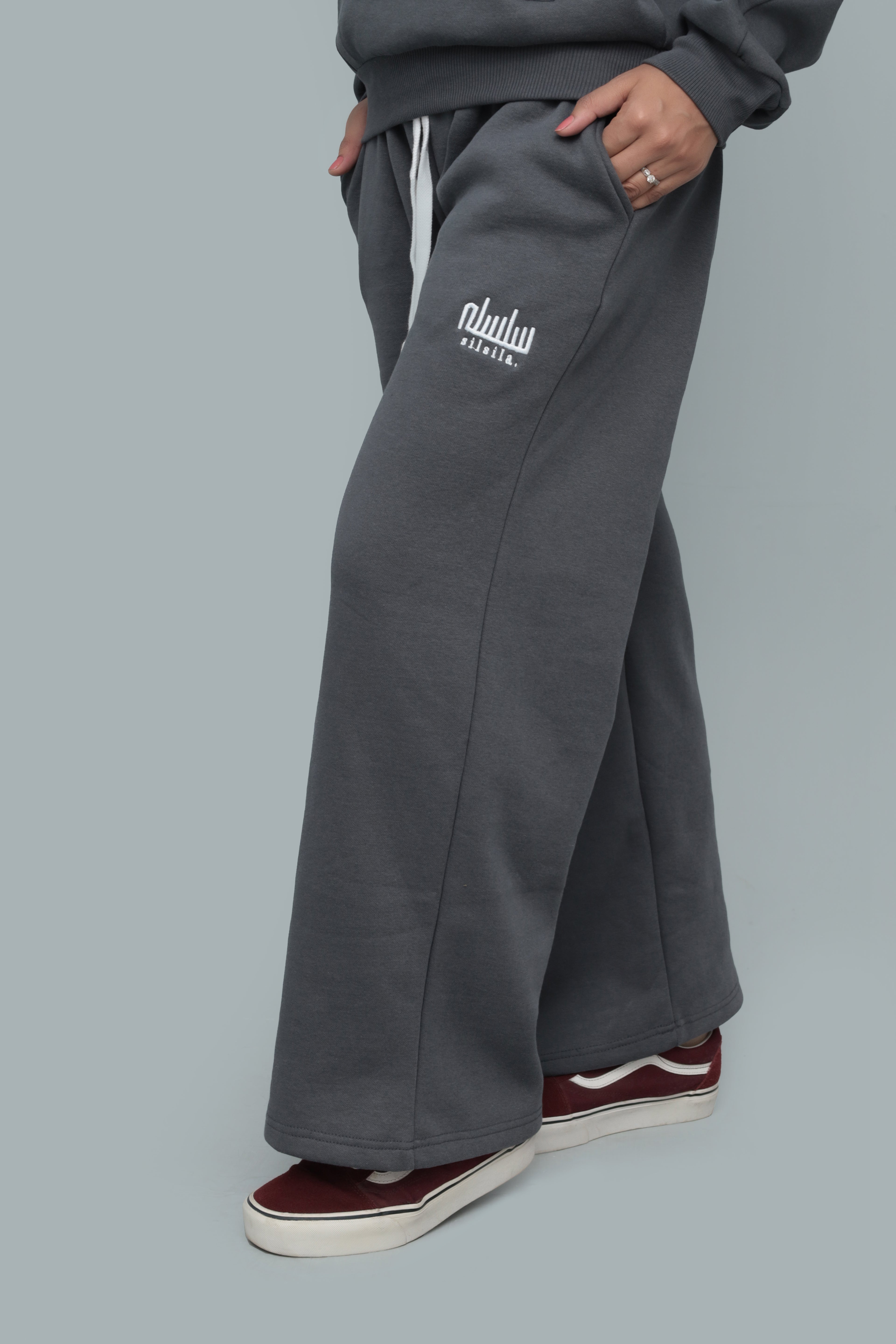 Grey Premium Baggy Joggers