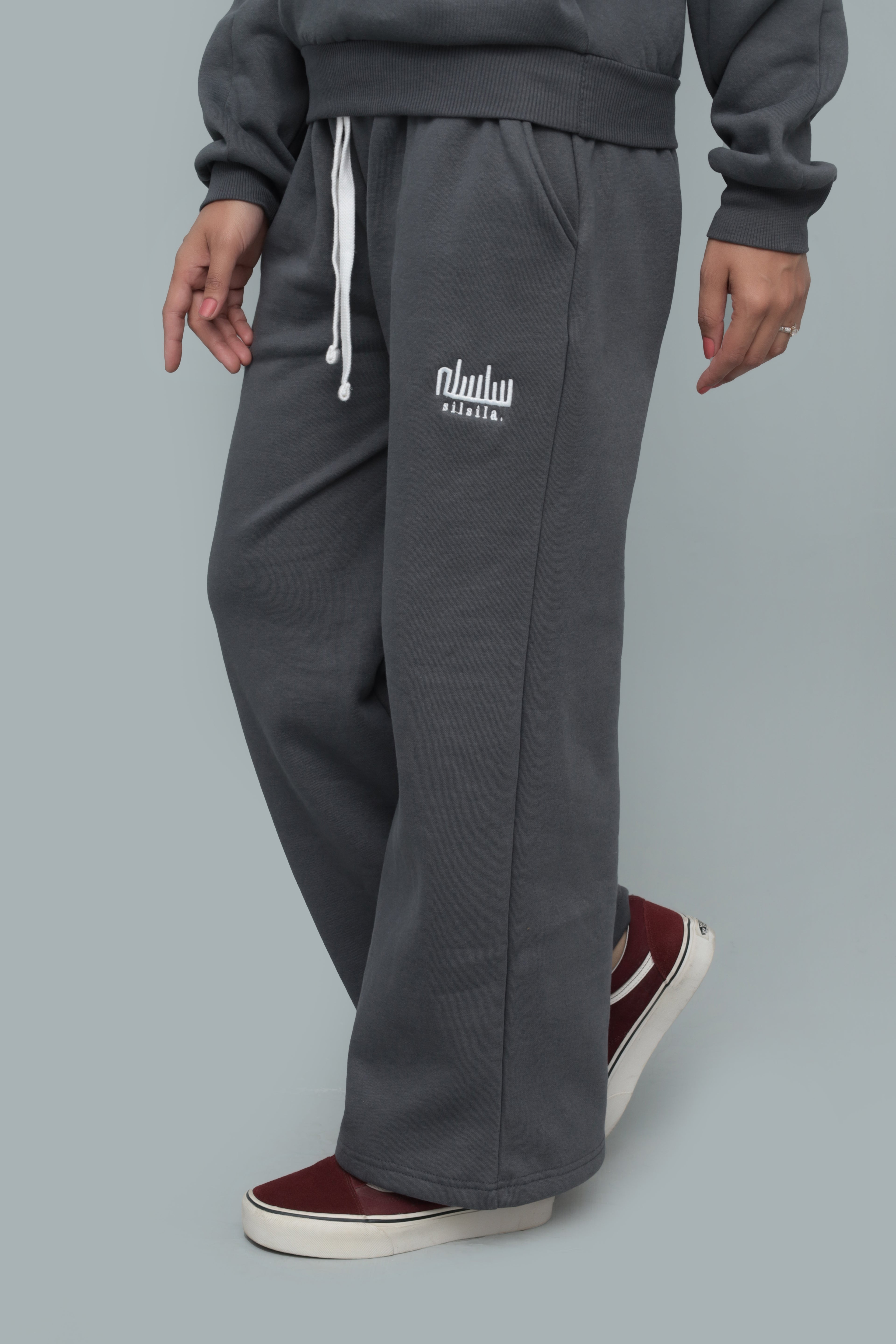 Grey Premium Baggy Joggers